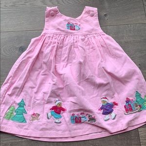 Holiday corduroy dress